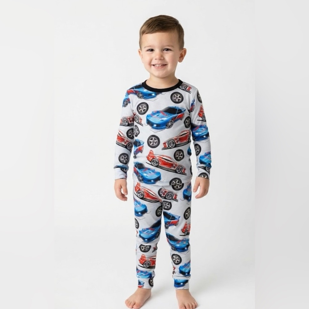 Pixie Lane Fast Cars PJ Set Size 2